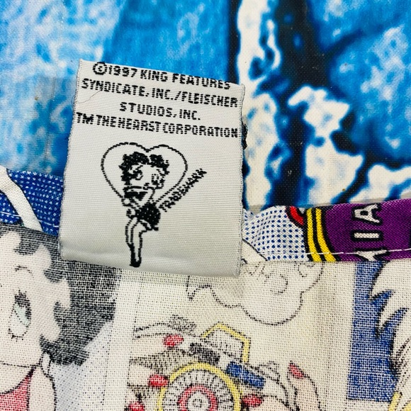 Vintage BETTY BOOP COMIC STRIP Nurse Uniform Scrub Top Pull Over MEDICAL Small - Picture 2 of 5